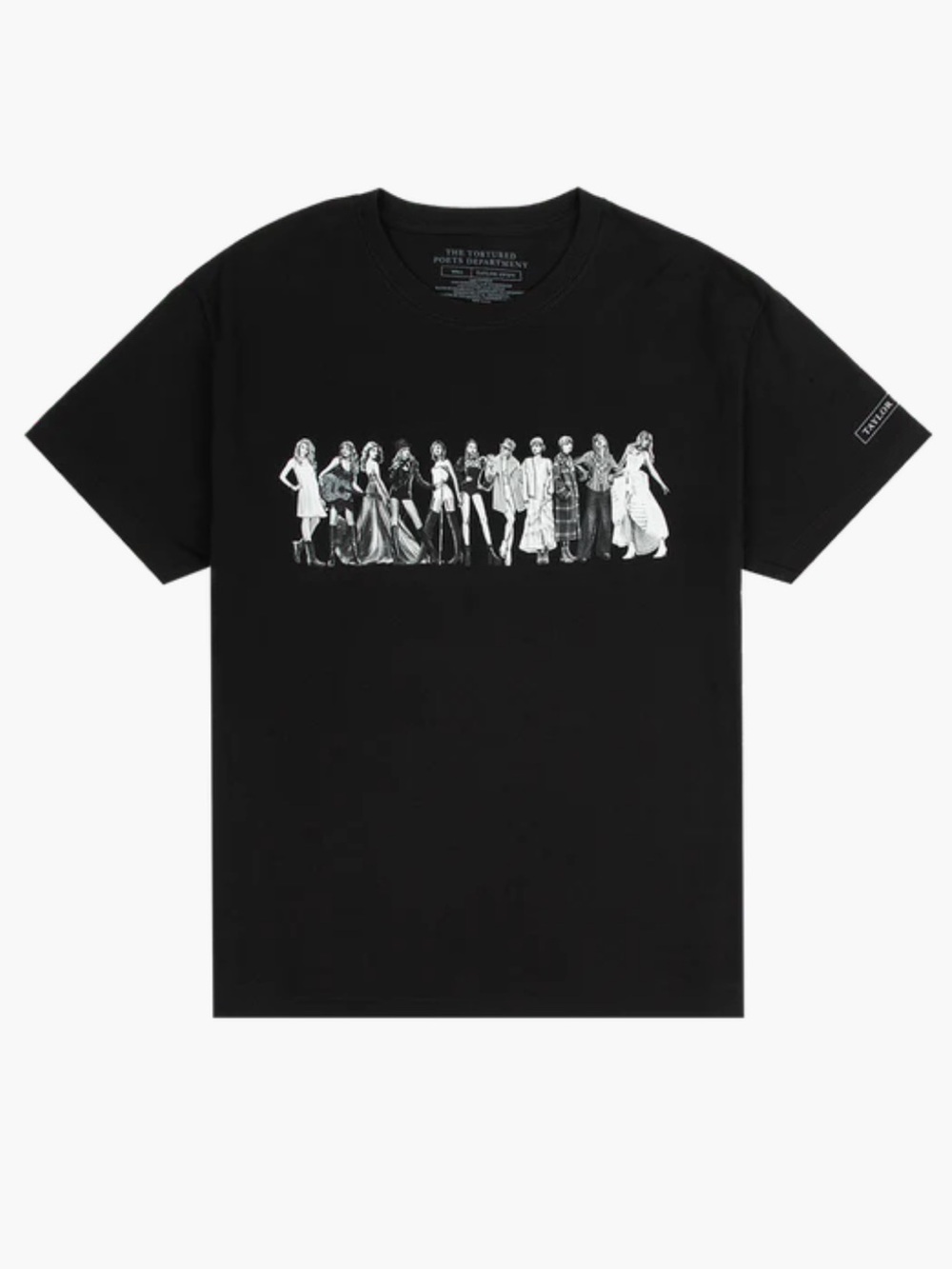 Taylor Swift Eras Black Short-Sleeve Tee
